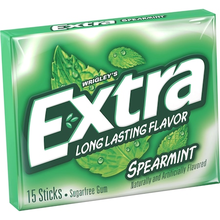 Extra Extra Spearmint Single Serve Gum 15 Pieces, PK120 259647